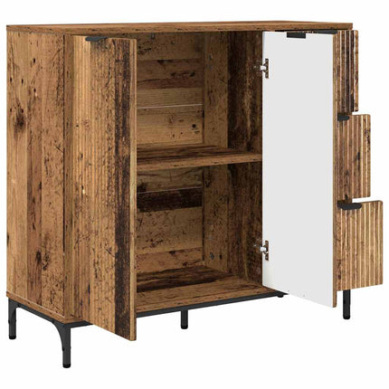 Sideboard Gammalt trä 89,5 x 33 x 82 cm Konstruerat trä