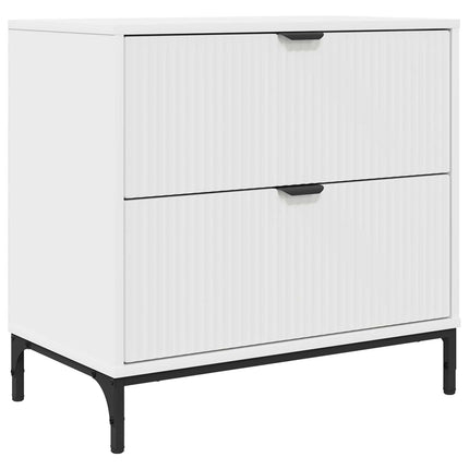 Sängbord Vit 63.5 x 36 x 61 cm Konstruerat trä