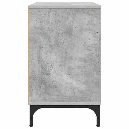 Sängbord med låda Betonggrå 63.5 x 36 x 61 cm Konstruerat trä