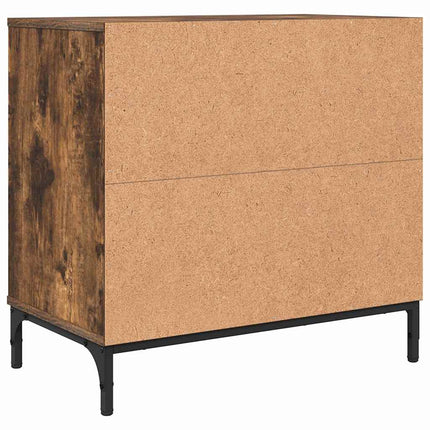 Sängbord Rökfärgad ek 63.5 x 36 x 61 cm Konstruerat trä