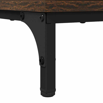 Nattduksbord 2 pcs Rökfärgad ek 49 x 36 x 61 cm Konstruerat trä