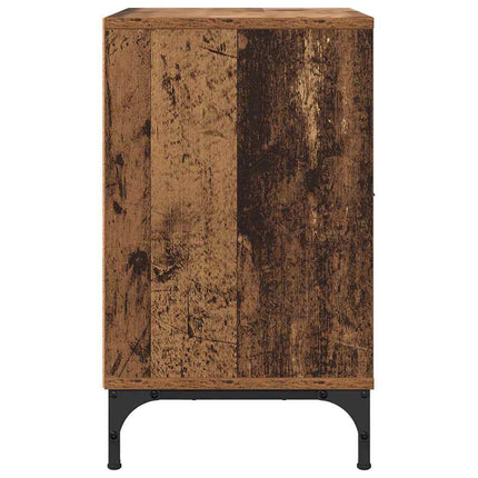 Nattduksbord 2 st Gammalt trä 49 x 36 x 61 cm Konstruerat trä
