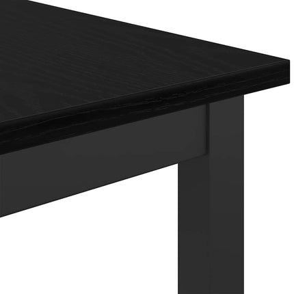 bord Svart Ek 100 x 50 x 90,5 cm Konstruerat trä och stål