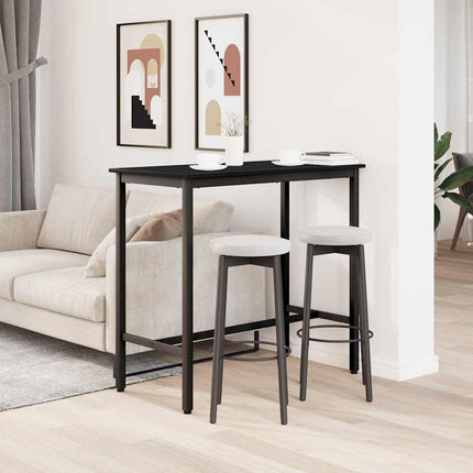 bord Svart Ek 100 x 50 x 90,5 cm Konstruerat trä och stål
