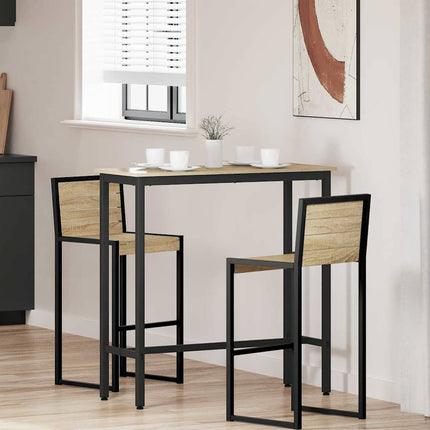 bord Sonoma-ek 100 x 40 x 100,5 cm Konstruerat trä och stål