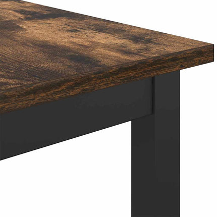 bord Rökt ek 100 x 40 x 100,5 cm Konstruerat trä och stål
