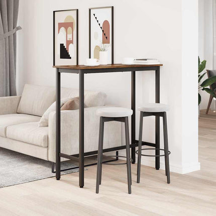 bord Rökt ek 100 x 40 x 100,5 cm Konstruerat trä och stål