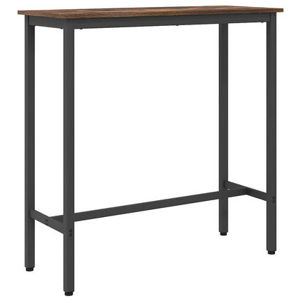 bord Rökt ek 100 x 40 x 100,5 cm Konstruerat trä och stål