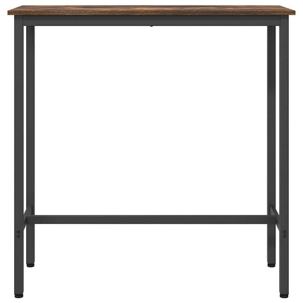 bord Rökt ek 100 x 40 x 100,5 cm Konstruerat trä och stål