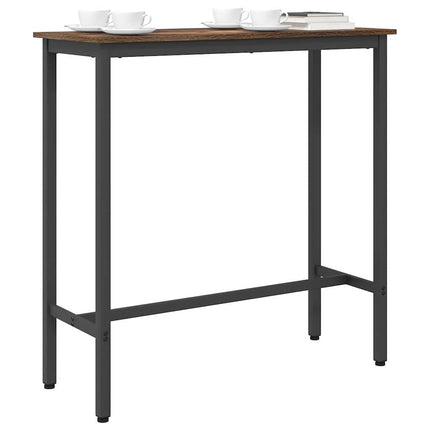 bord Rökt ek 100 x 40 x 100,5 cm Konstruerat trä och stål