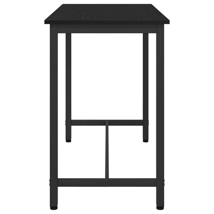 bord Svart Ek 100 x 50 x 76,5 cm Konstruerat trä och stål