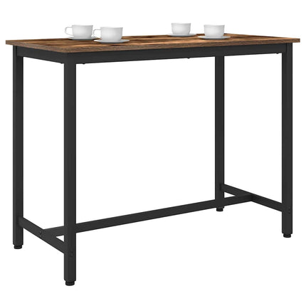 bord Rökt ek 100 x 50 x 76,5 cm Konstruerat trä och stål