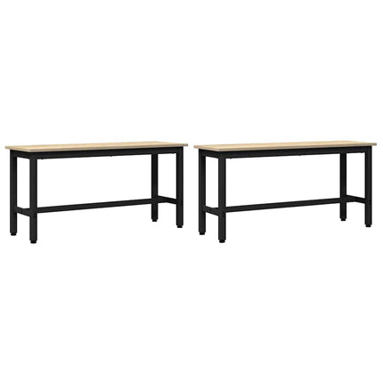 Matbänk 2 pcs Sonoma-ek 100 x 32,5 x 48,5 cm