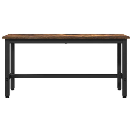 Matbänk 2 pcs Rökt ek 100 x 32,5 x 48,5 cm