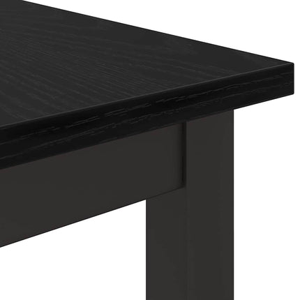bord Svart Ek 80 x 50 x 76,5 cm Konstruerat trä och stål