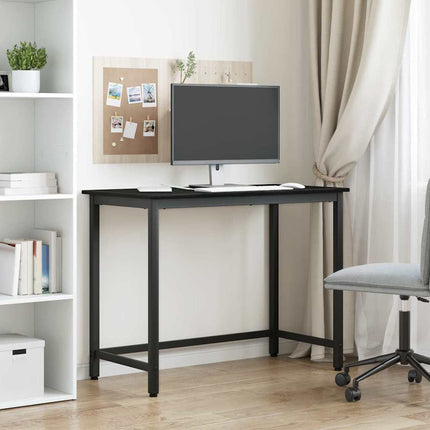bord Svart Ek 80 x 50 x 76,5 cm Konstruerat trä och stål