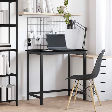 bord Svart Ek 100 x 50 x 76,5 cm Konstruerat trä och stål