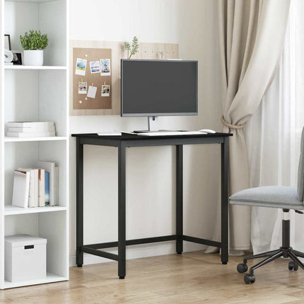 bord Svart Ek 100 x 50 x 76,5 cm Konstruerat trä och stål
