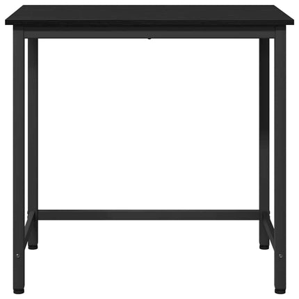 bord Svart Ek 100 x 50 x 76,5 cm Konstruerat trä och stål