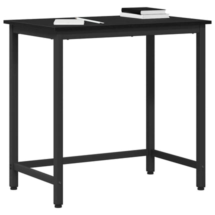 bord Svart Ek 100 x 50 x 76,5 cm Konstruerat trä och stål