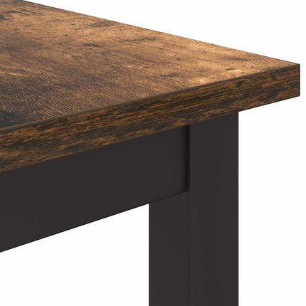 bord Rökt ek 100 x 50 x 76,5 cm Konstruerat trä och stål