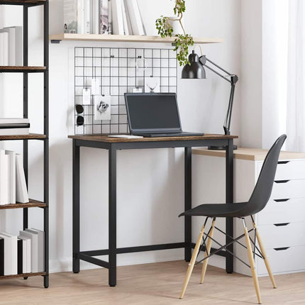 bord Rökt ek 100 x 50 x 76,5 cm Konstruerat trä och stål