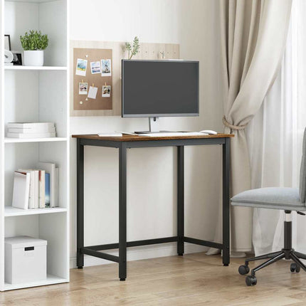 bord Rökt ek 100 x 50 x 76,5 cm Konstruerat trä och stål