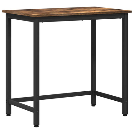 bord Rökt ek 100 x 50 x 76,5 cm Konstruerat trä och stål