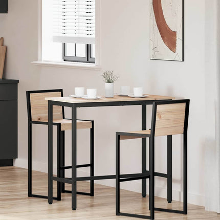 bord Naturfärg 100 x 50 x 91 cm Konstruerat trä och stål
