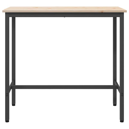 bord Naturfärg 100 x 50 x 91 cm Konstruerat trä och stål