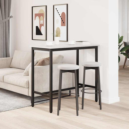 bord Vit 100 x 50 x 91 cm Konstruerat trä och stål