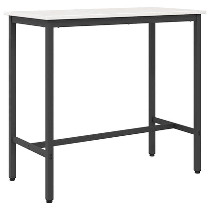 bord Vit 100 x 50 x 91 cm Konstruerat trä och stål