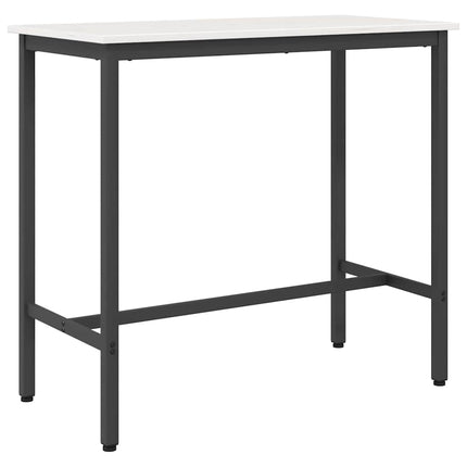 bord Vit 100 x 50 x 91 cm Konstruerat trä och stål
