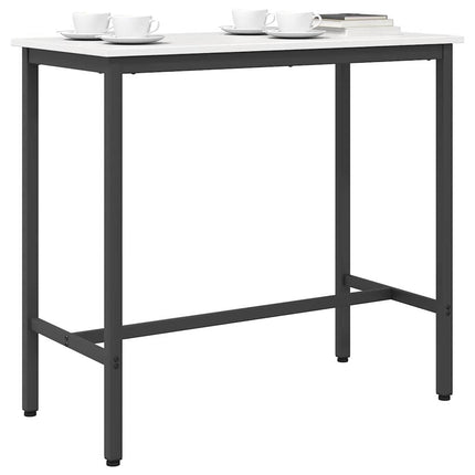 bord Vit 100 x 50 x 91 cm Konstruerat trä och stål
