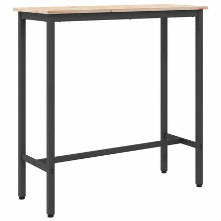bord Naturfärg 100 x 40 x 101 cm Konstruerat trä och stål
