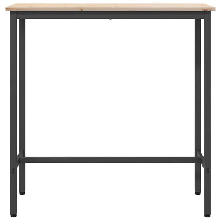 bord Naturfärg 100 x 40 x 101 cm Konstruerat trä och stål