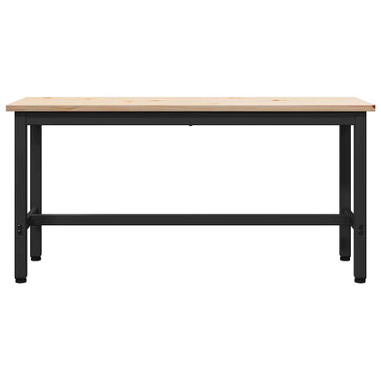 Matbänkar 2 pcs Naturfärg 100 x 32,5 x 49 cm Massivt furuträ