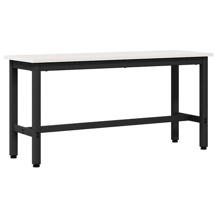Matbänk Vit 100 x 32,5 x 49 cm Massivt furuträ