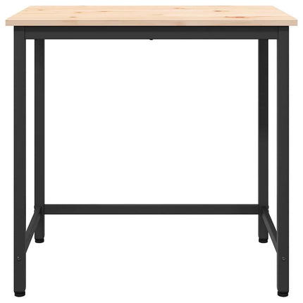 bord Naturfärg 80 x 50 x 77 cm Konstruerat trä och stål