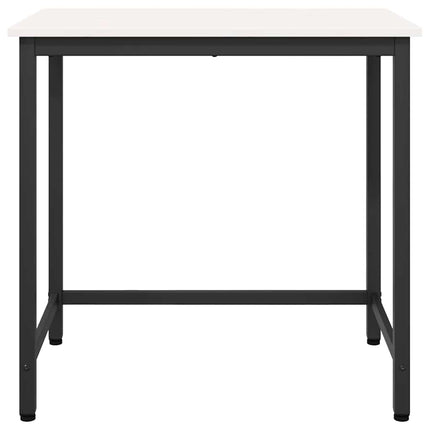 bord Vit 80 x 50 x 77 cm Konstruerat trä och stål