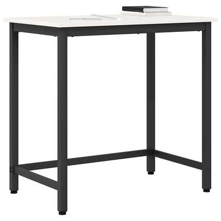 bord Vit 80 x 50 x 77 cm Konstruerat trä och stål