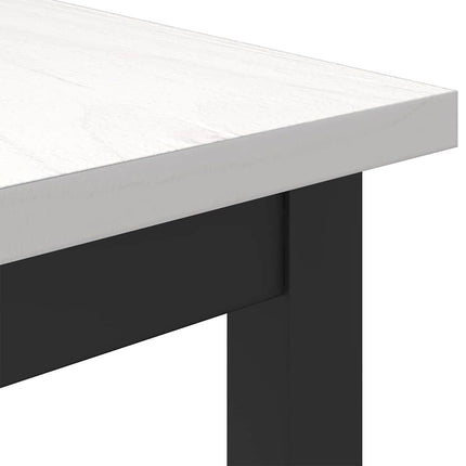 bord Vit 100 x 50 x 77 cm Konstruerat trä och stål
