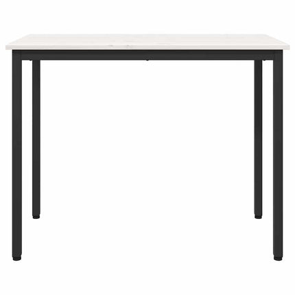 bord Vit 100 x 50 x 77 cm Konstruerat trä och stål