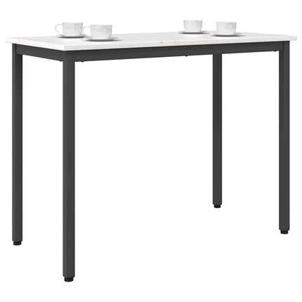 bord Vit 100 x 50 x 77 cm Konstruerat trä och stål