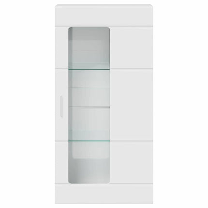 Träskåp Högblanka vita 50 x 29 x 100 cm Konstruerat trä