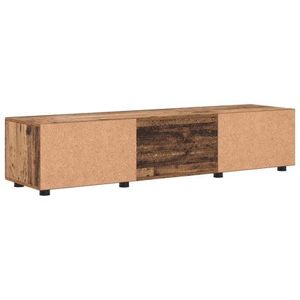 Träskåp med låda Gammalt trä 150 x 39 x 30 cm Konstruerat trä