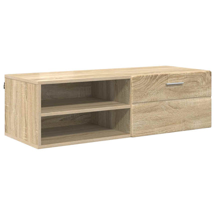 Träskåp med låda Sonoma-ek 100,5 x 39 x 30 cm Konstruerat trä