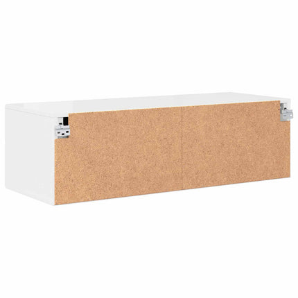 Träskåp med låda Betonggrå 100,5 x 39 x 30 cm Konstruerat trä