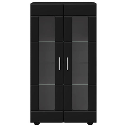 Sideboard FLORIN 55,5 x 29 x 100 cm Svart Konstruerat trä