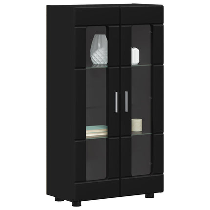 Sideboard FLORIN 55,5 x 29 x 100 cm Svart Konstruerat trä